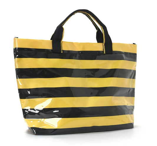 Embroidered Clear PVC Tote Bag- Soft Handle
