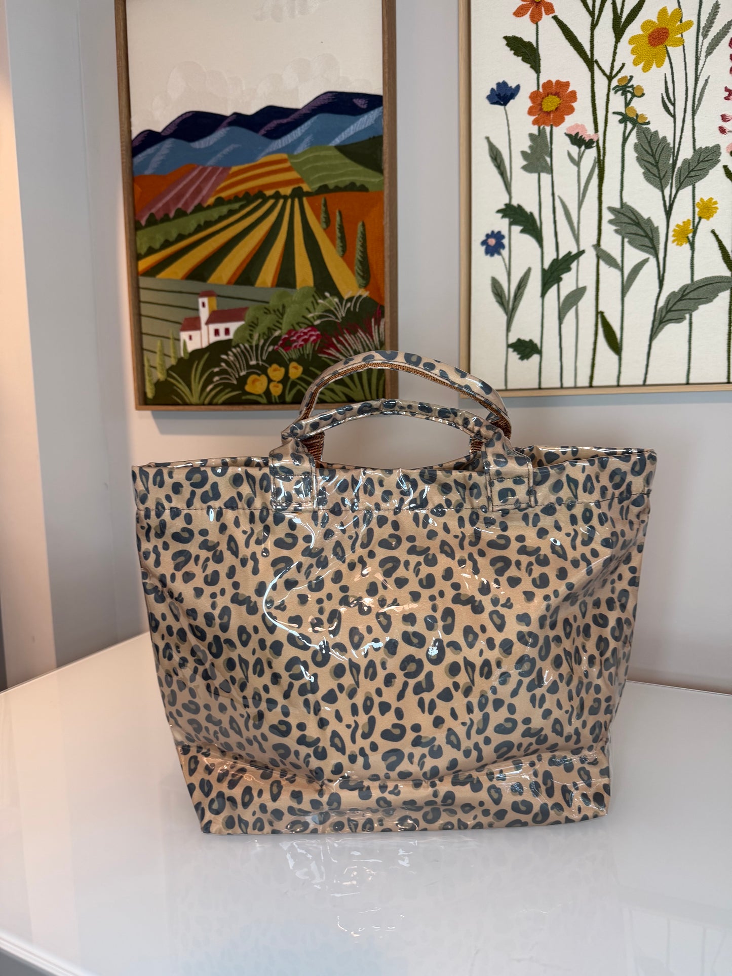 Embroidered Clear PVC Tote Bag
