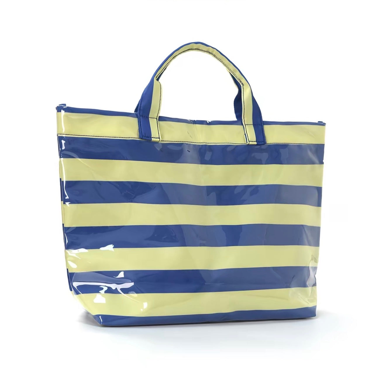 Embroidered Clear PVC Tote Bag- Soft Handle