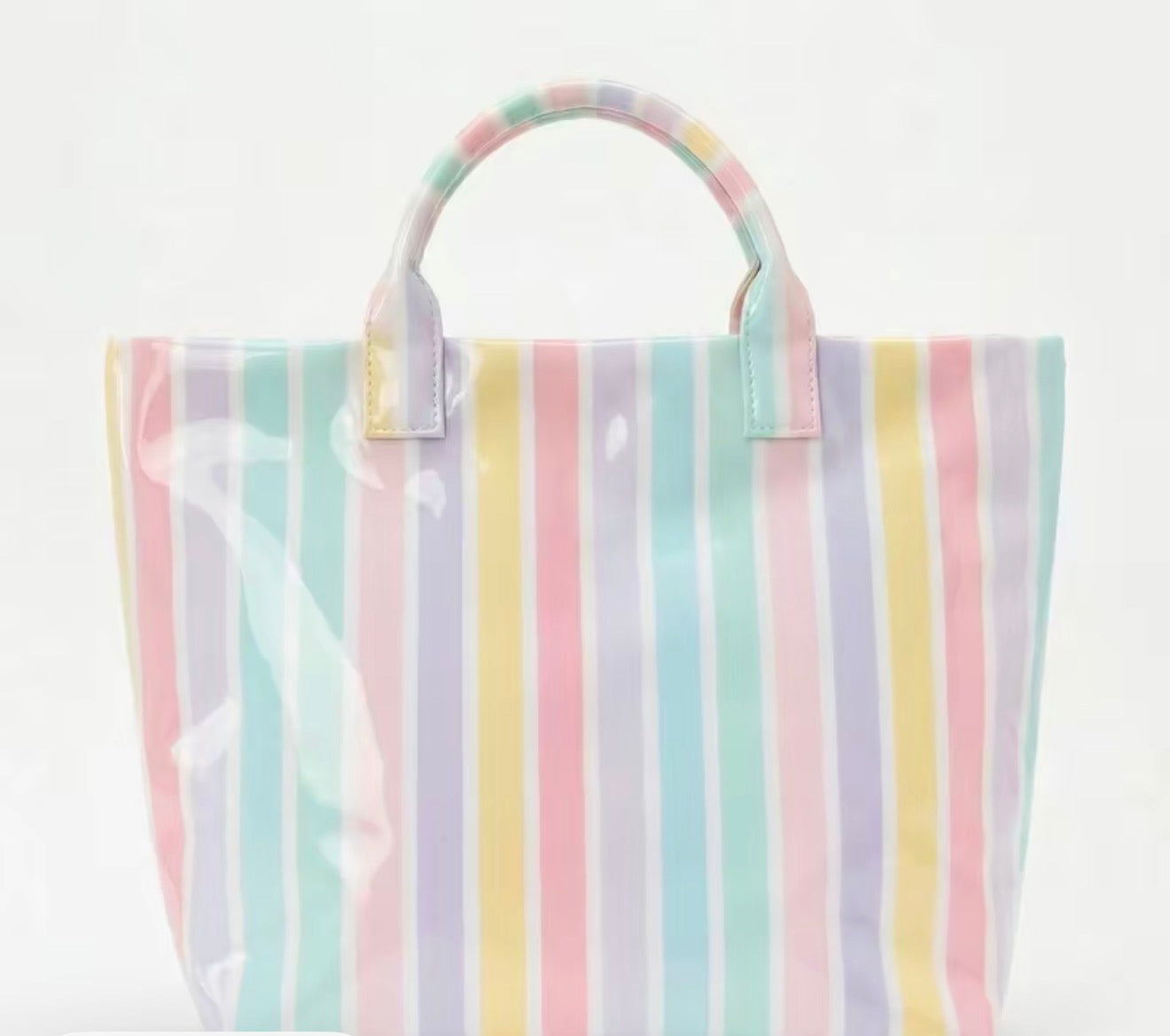 Embroidered Clear PVC Tote Bag