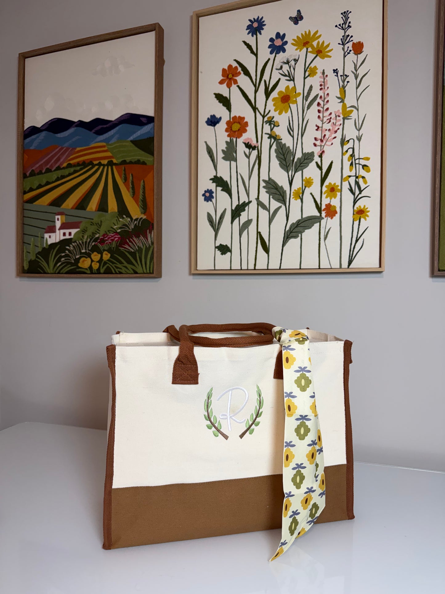 Two-Tone Canvas Tote