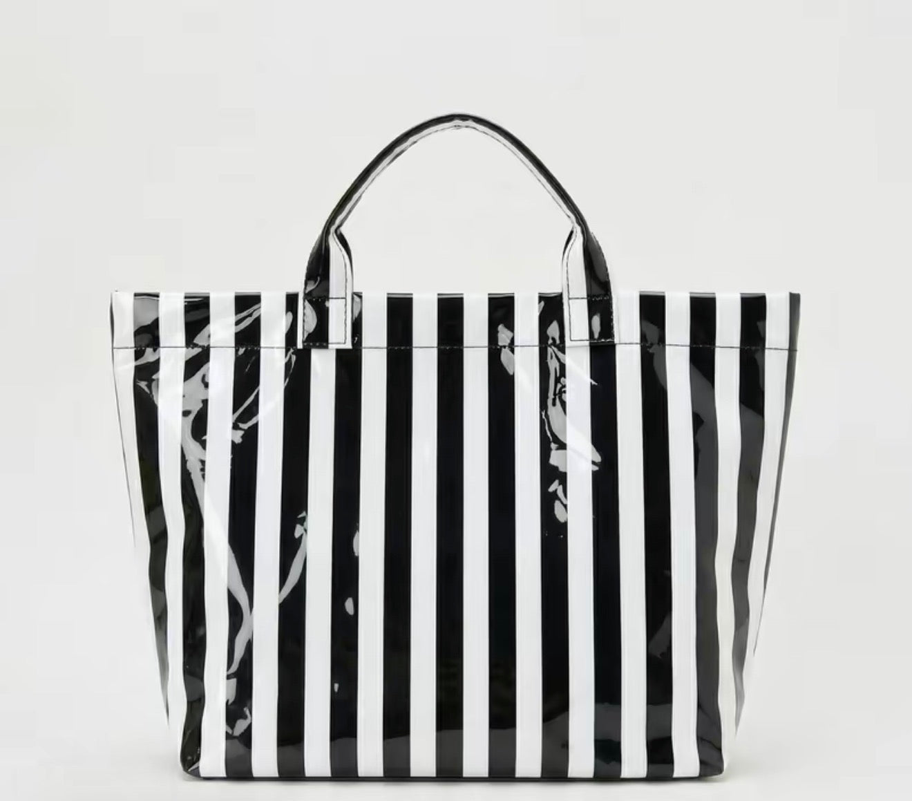 Embroidered Clear PVC Tote Bag