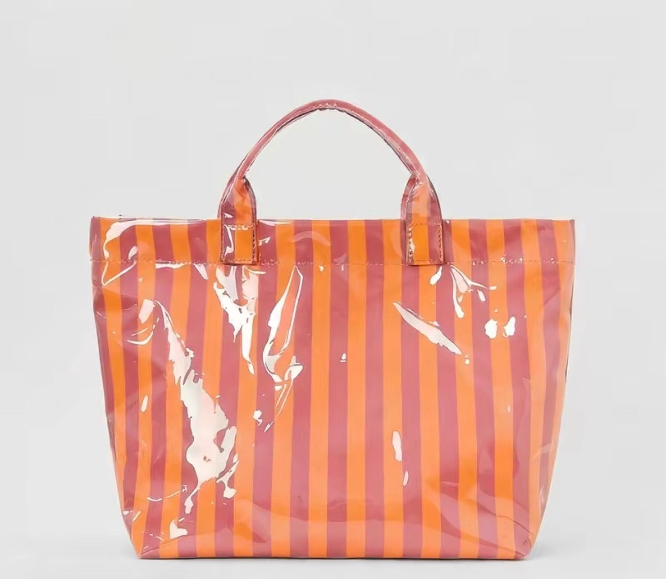 Embroidered Clear PVC Tote Bag