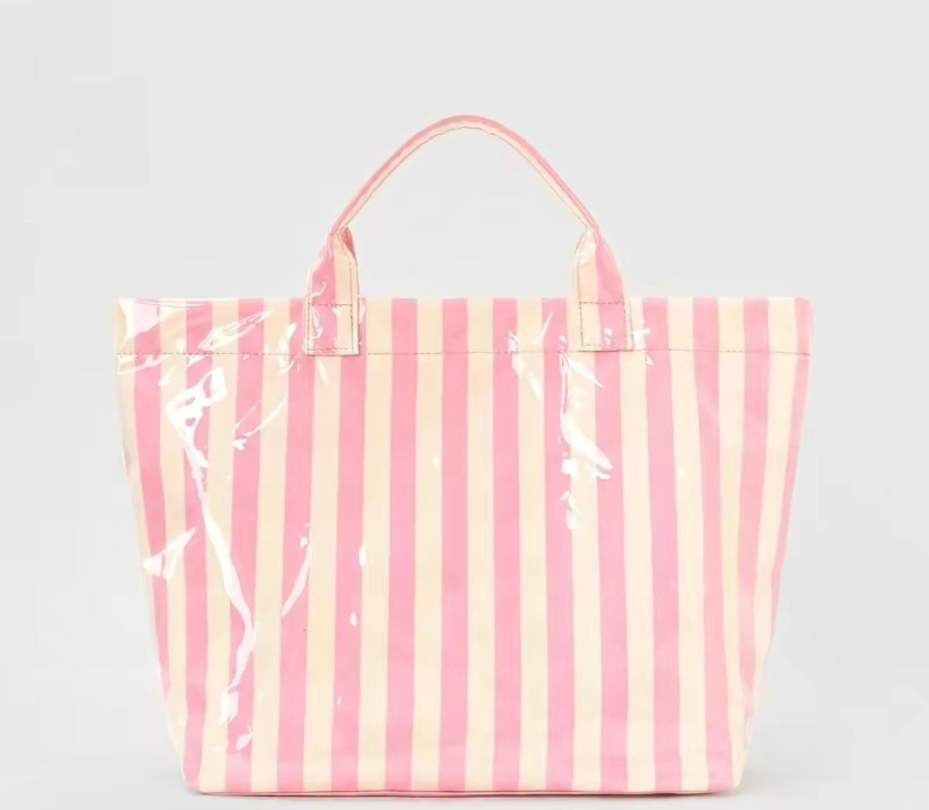 Embroidered Clear PVC Tote Bag