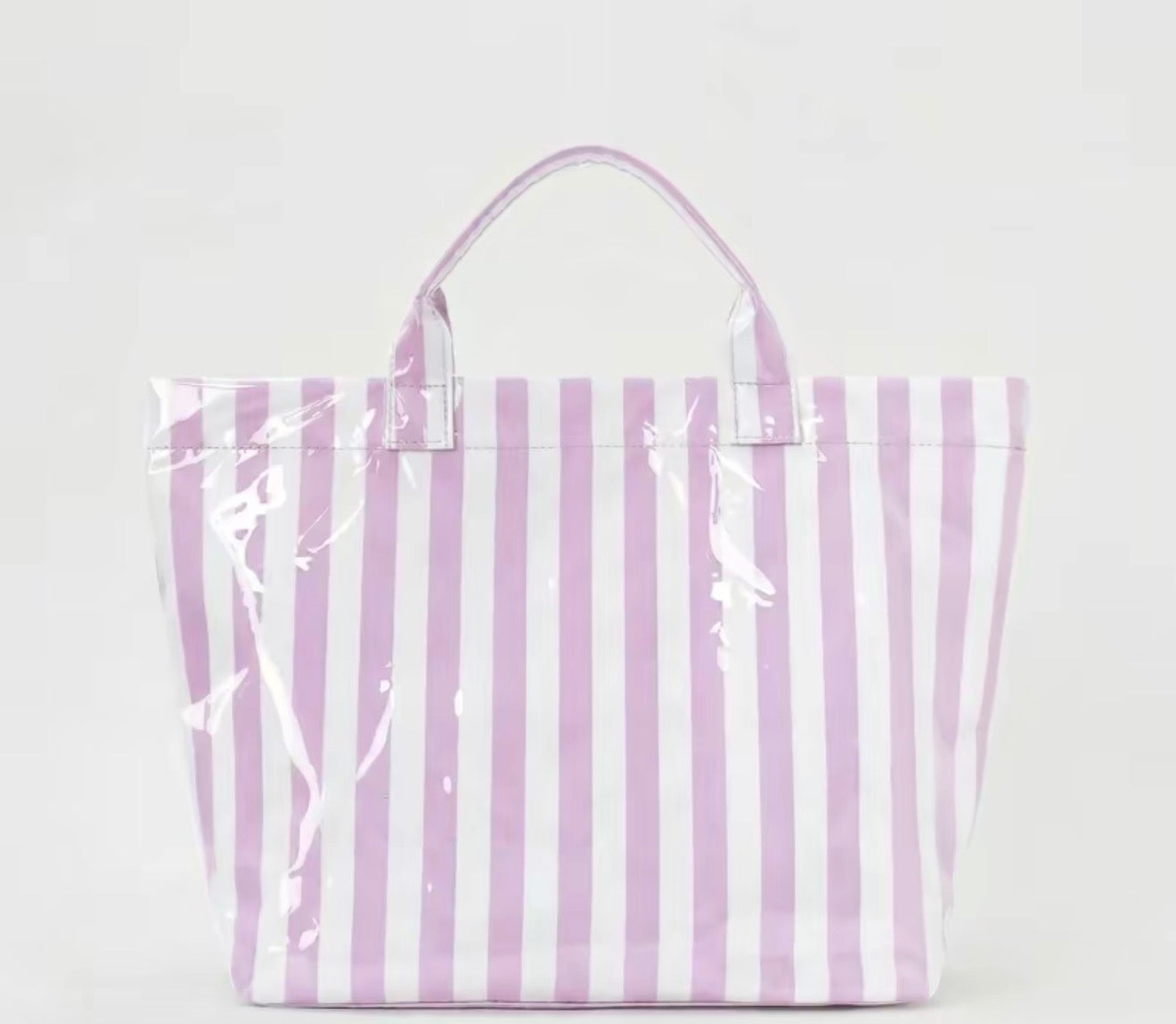 Embroidered Clear PVC Tote Bag