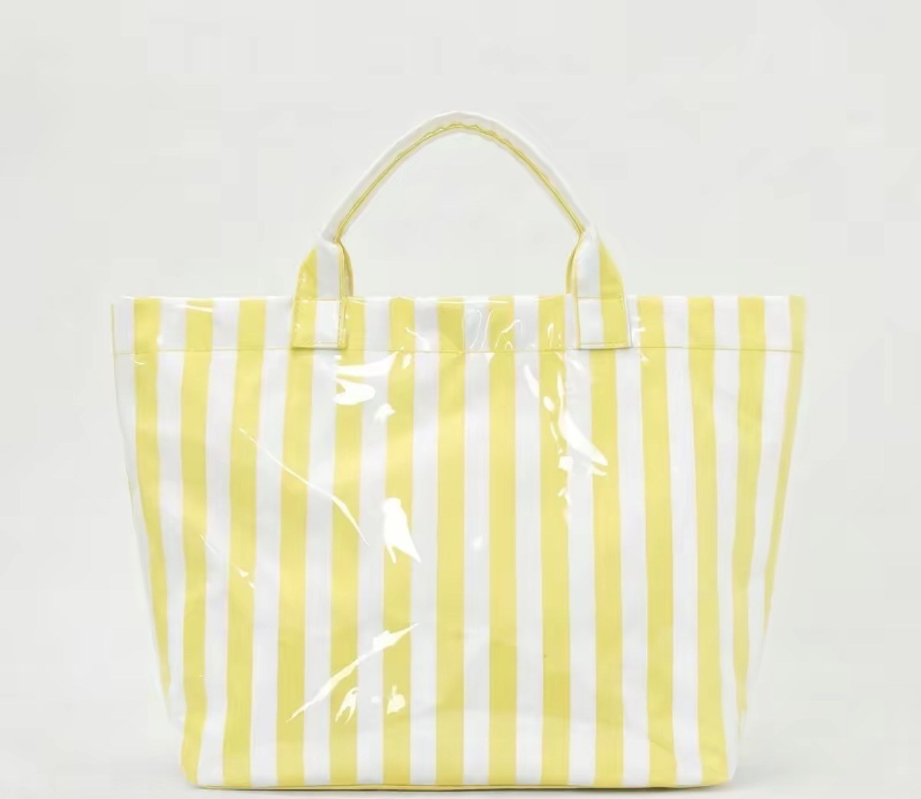 Embroidered Clear PVC Tote Bag